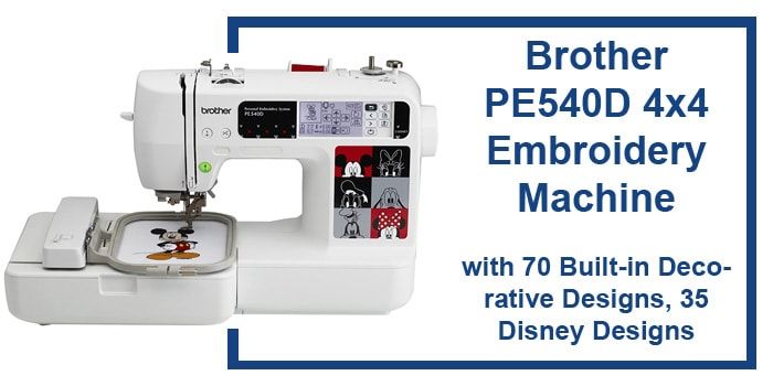 Brother PE540D Review - Embroidery Machine with70 Built-in Designs